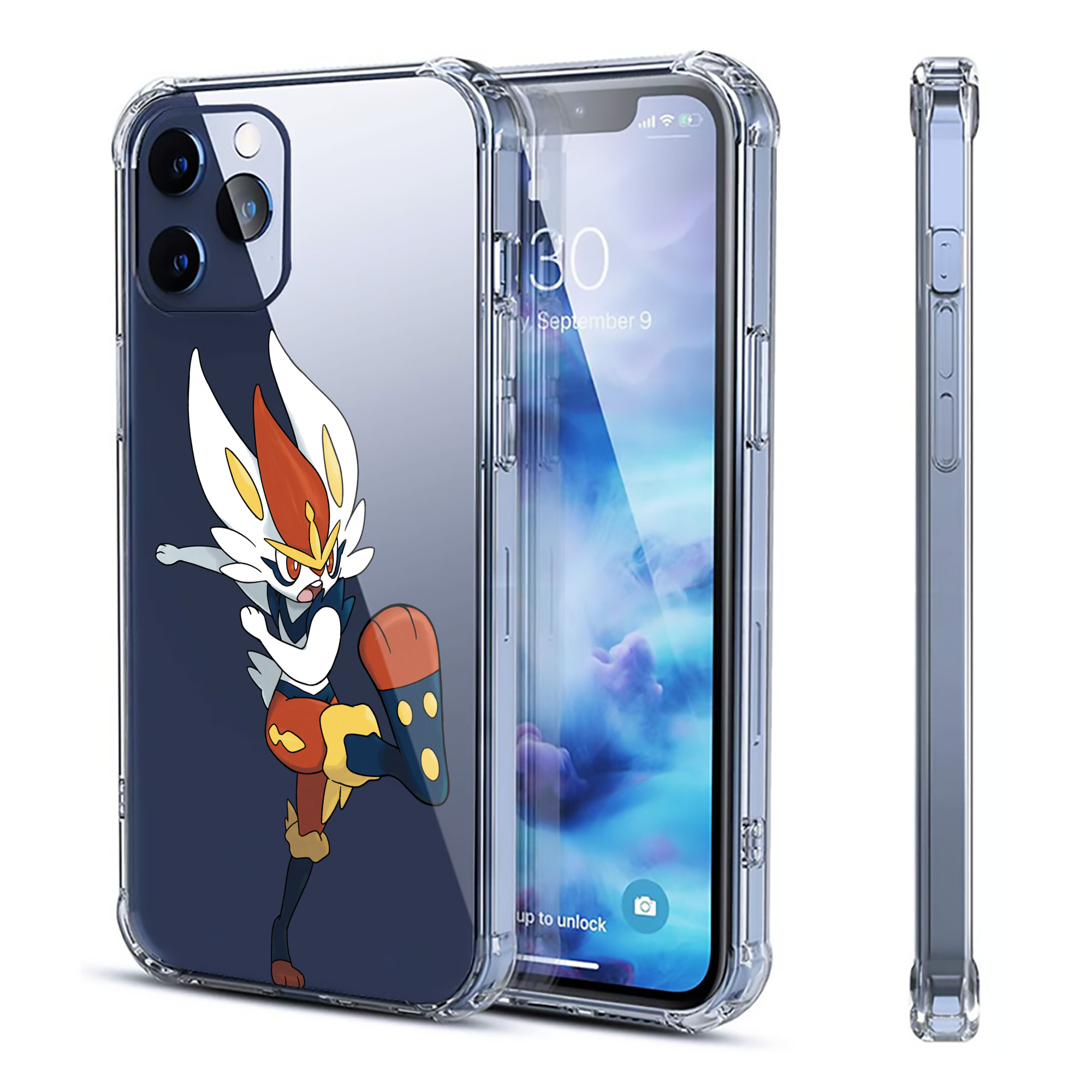 （画像用） ポケットモンスター Pokémon 【iPhone 12シリーズ対応】透明スマホケース（クリアソフトケース）